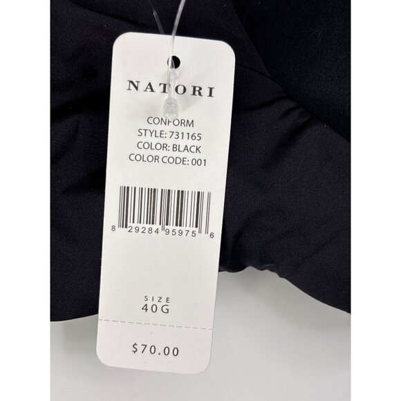Natori Comform Full Fit Memory Contour Convertible Underwire Bra 40G Black NEW - Picture 6 of 6